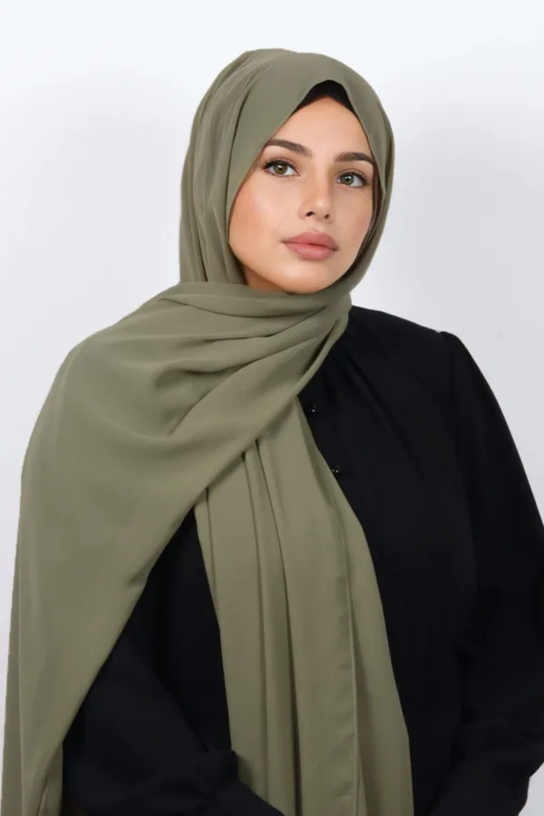 Matcha Supreme Georgette Hijab - Image 1