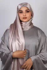 Damask Marble Satin Hijab - Image 3