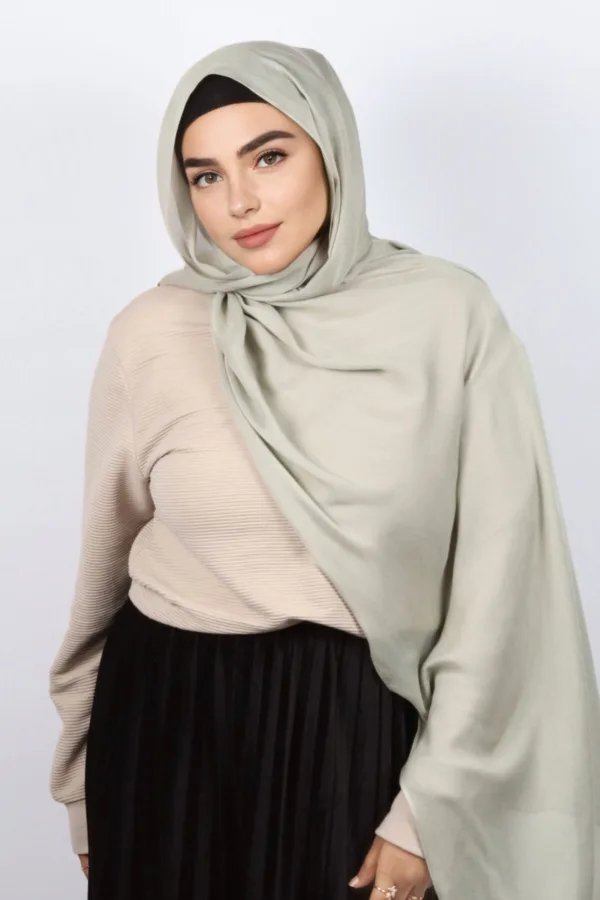 Pista Cream Modal Hijab - Image 2
