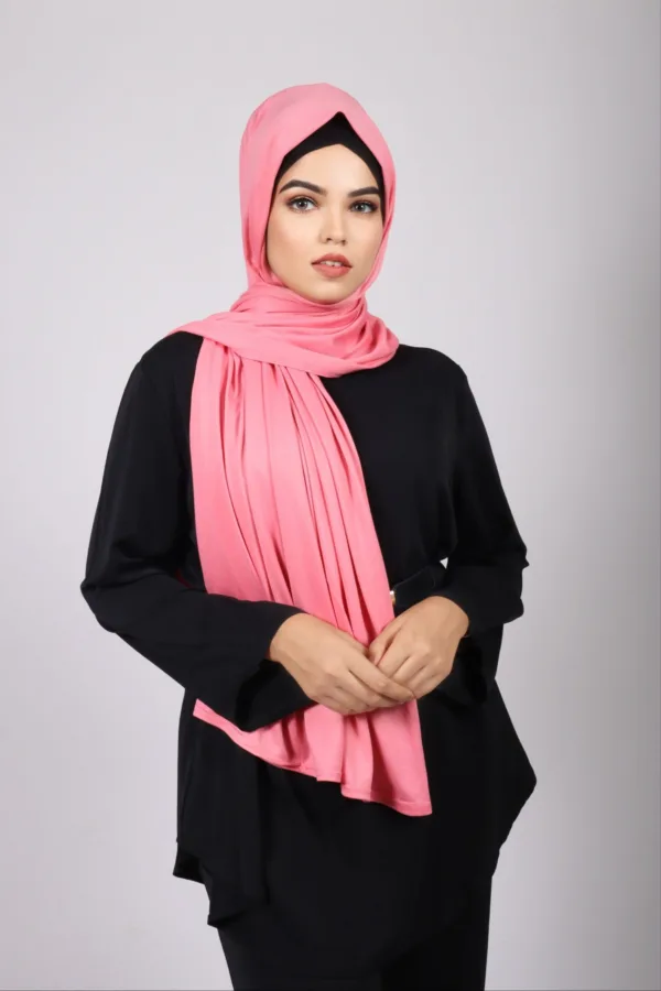 Rose Bamboo jersey Hijab - Image 2