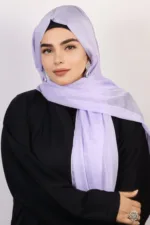 Orchid Shimmer Chiffon Hijab - Image 2