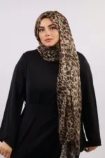 Wild Javan Modal Leopard Print Hijab - Image 5