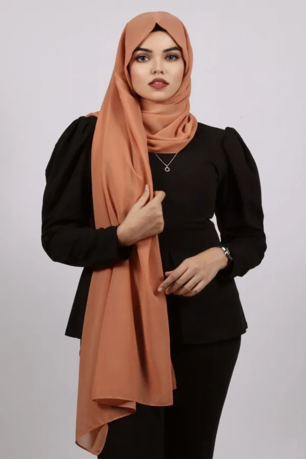 Pumpkin Premium Chiffon Hijab - Image 2