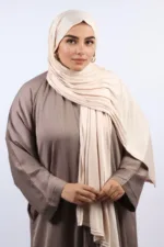 Cream Cheese Classic Jersey Hijab - Image 3