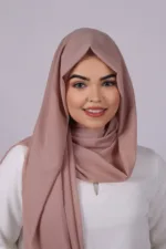 Nude Sand Premium Chiffon Hijab - Image 2