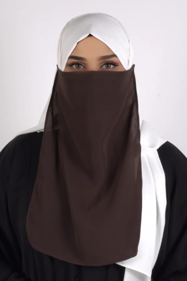 Brown Half Niqab - Image 1