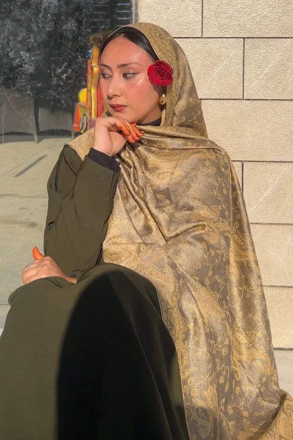 Sunehri Pashmina Hijab - Image 4