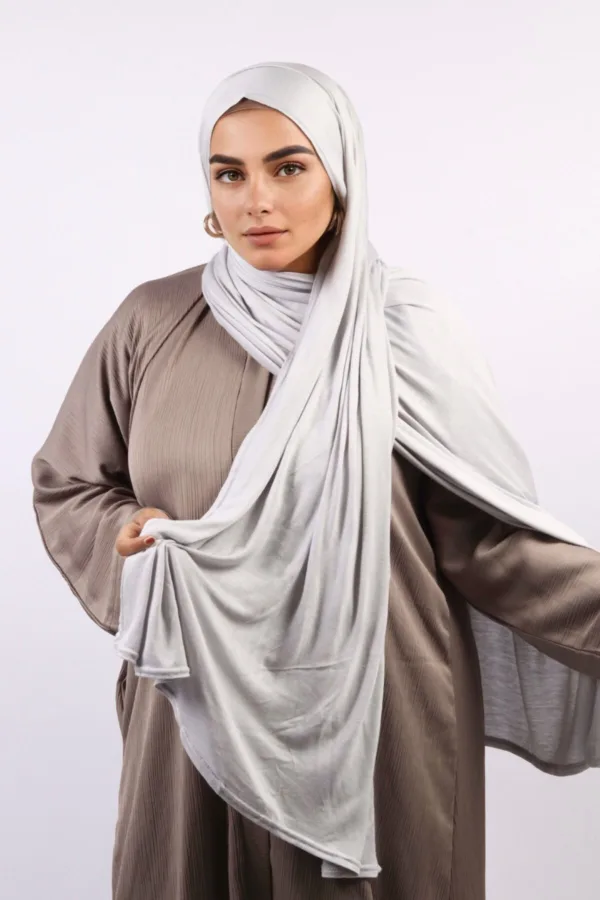 EEFCBFDC-1A65-4415-BA47-6DDF559F4B03-1.jpeg Mint Grey Classic Jersey Hijab - Image 1