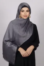 Gunmetal Luxe Silk Hijab - Image 3