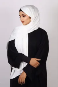 White Forest Medina Silk Hijab