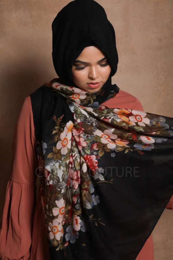 Imperial Floral Premium Viscose Hijab - Image 3