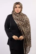 Wild Javan Modal Leopard Print Hijab - Image 6