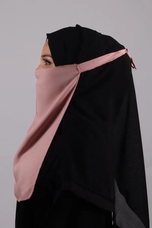 Dusky Rose Half Niqab - Image 2