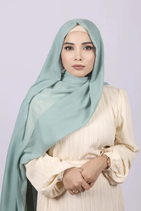 Mint Classic Cotton Hijab - Image 1