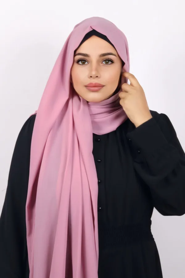 Berry Pink Supreme Georgette Hijab - Image 1