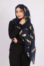 Saqqara Foil Print Hijab - Image 3
