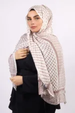 Old Rose Modal Keffiyeh Hijab - Image 3
