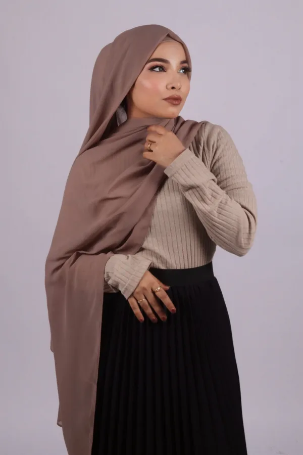FFB4C9A6-CABC-43C0-9772-CE17E5739D7F-1.jpeg Cookie Dough Premium Chiffon Hijab - Image 1