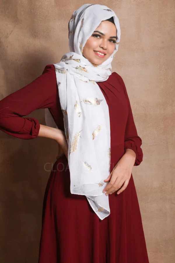 Goddess Foil Print Hijab - Image 1