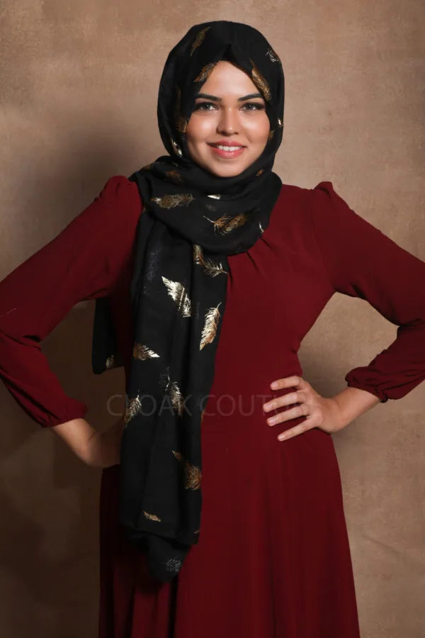 Firefly Foil Print Hijab - Image 2