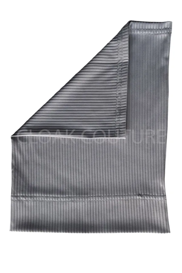 Grey Ribbed Tube Hijab Cap - Image 2