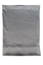 Grey Ribbed Tube Hijab Cap - Image 3