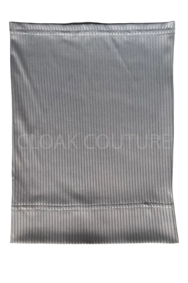 Grey Ribbed Tube Hijab Cap - Image 3