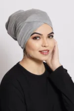 Melange Criss Cross Tube Hijab Cap