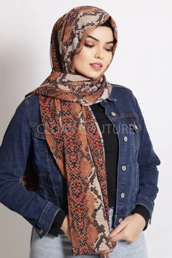 Calypso Chiffon Printed Hijab - Image 3