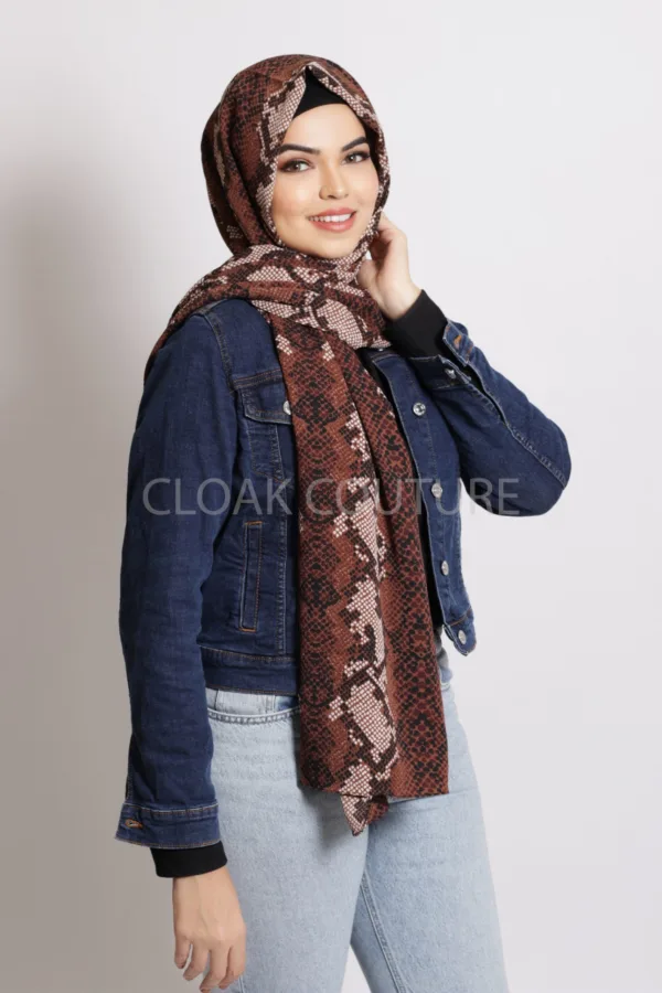 Medusa Chiffon Printed Hijab - Image 2