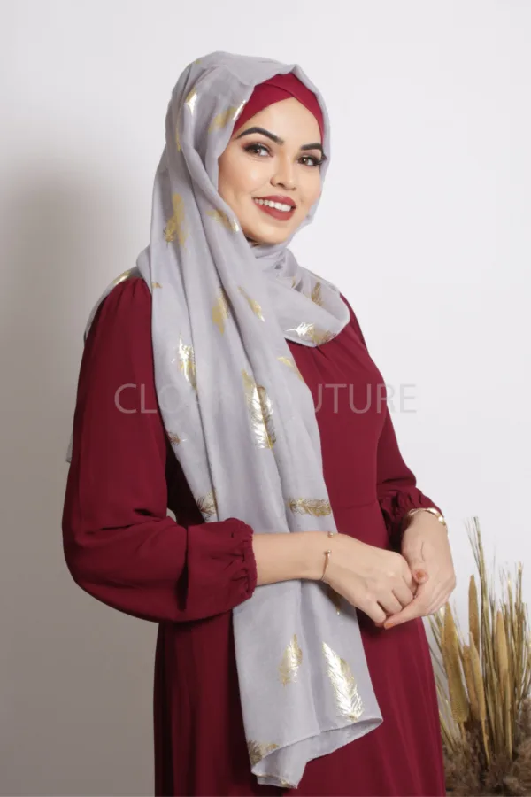 Renet Foil Print Hijab - Image 3