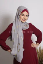 Renet Foil Print Hijab - Image 2