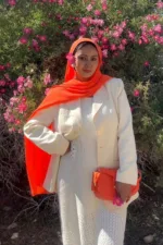 Orange Premium Chiffon hijab