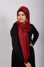 Garnet Luxe Silk Hijab - Image 2