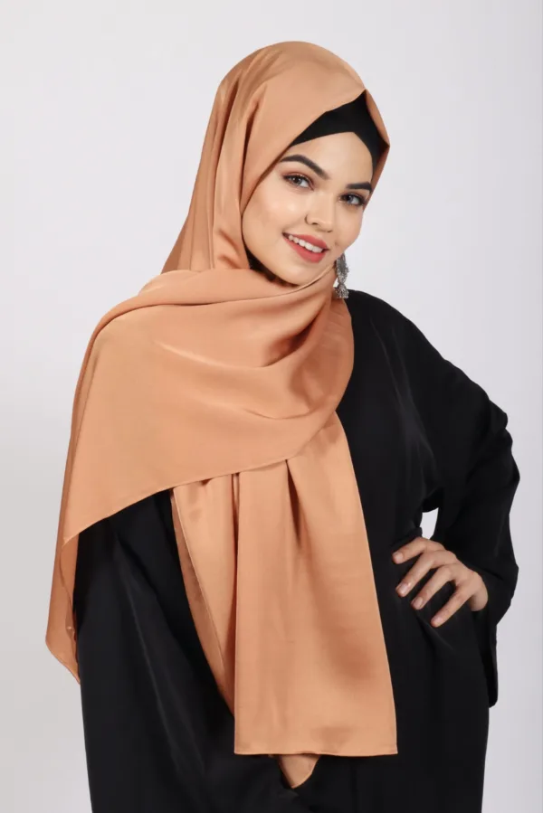 Bronze Turkish Silk Hijab - Image 1