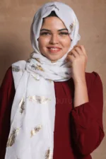 Goddess Foil Print Hijab - Image 3