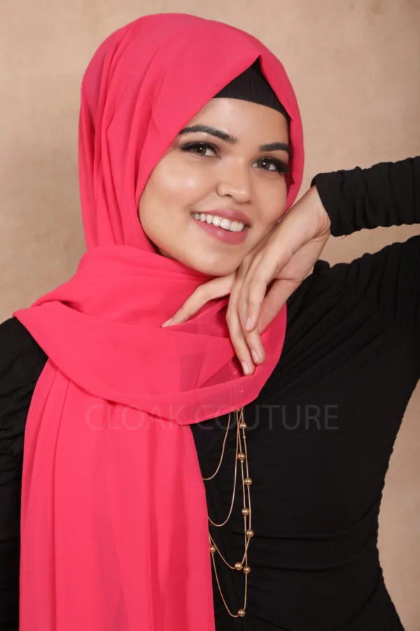 Wild Berry Premium Chiffon Hijab - Image 2