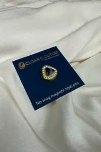 Topaz Diamond Cut No Snag Magnetic Pin ( set of 1)