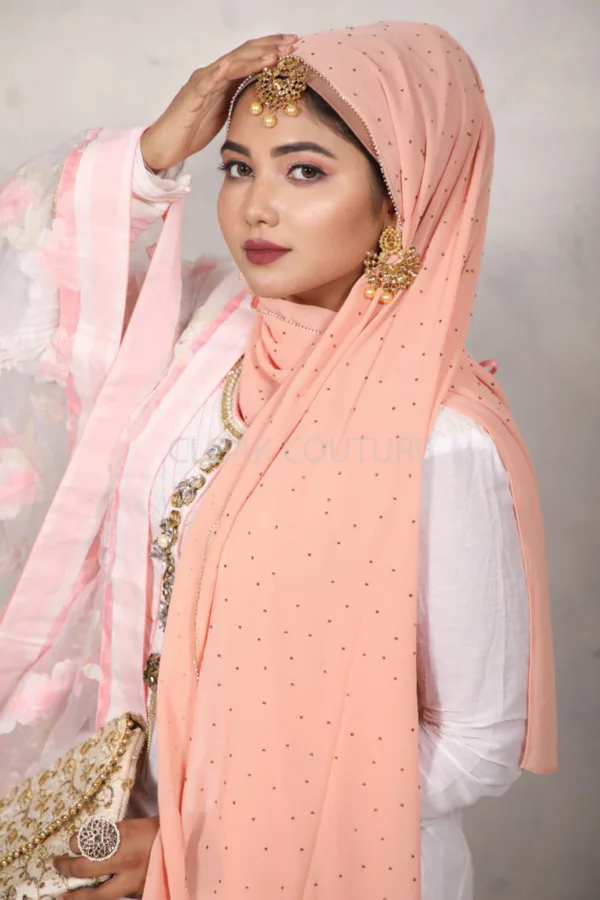 Nailah Rhinestone Georgette Hijab - Image 3