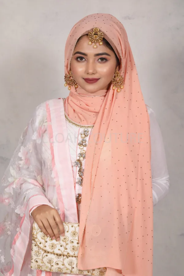 Nailah Rhinestone Georgette Hijab - Image 2