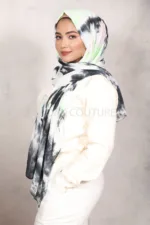 Mojito Tie Dye Chiffon Hijab - Image 2