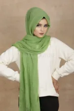 Fern Crinkled Cotton Hijab