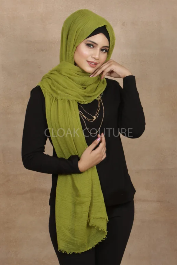 scc64-2-scaled-1.jpg Pear Crinkled Cotton Hijab - Image 1