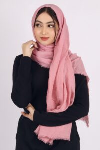 Bubblegum Rose Premium Crinkled Cotton Hijab