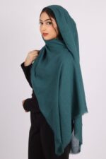 Teal Premium Crinkled Cotton Hijab - Image 2