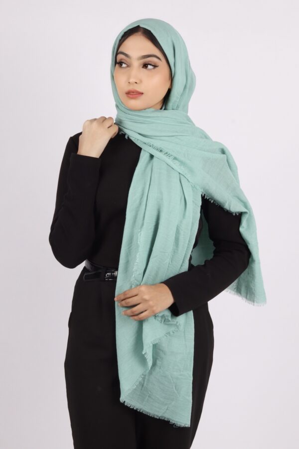 Ocean Salt Premium Crinkled Cotton Hijab - Image 2