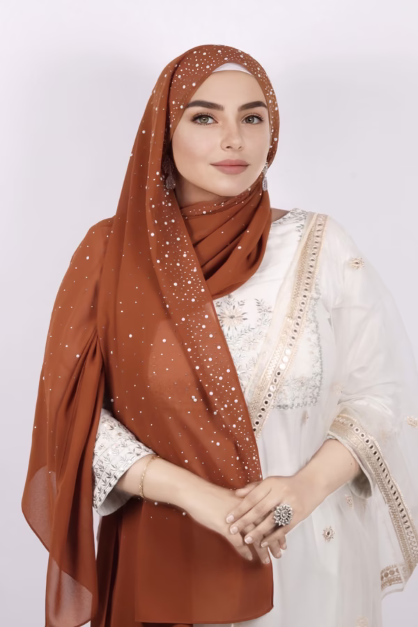 Dune Moon Drop Chiffon Hijab - Image 3