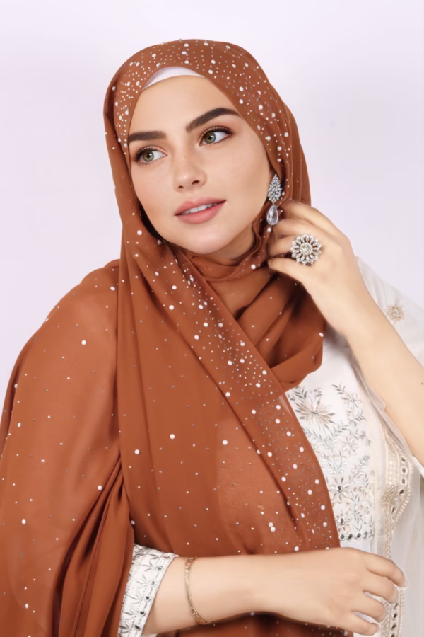Dune Moon Drop Chiffon Hijab - Image 2