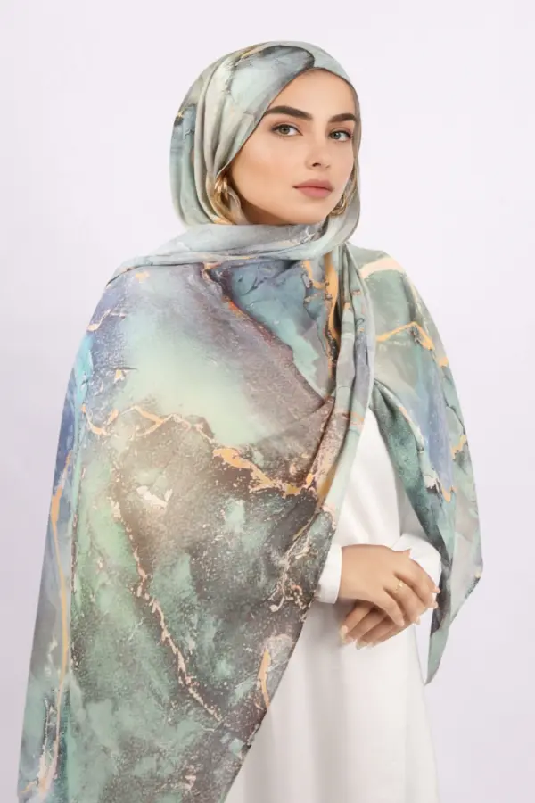 Medusa Printed Modal Hijab - Image 1