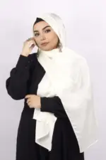 Cream Turkish Silk Hijab